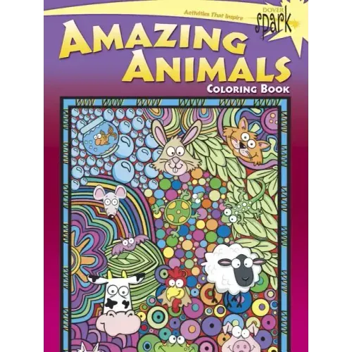 Spark Amazing Animals Coloring Book