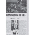 Transforming the Elite: Black Students and the Desegregation of Private Schools