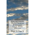 EDITAE SAEPE On St Charles Borromeo: Large Print Edition