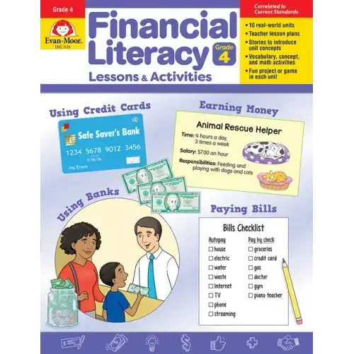 Financial Literacy Lessons and Activities, Grade 4 Teacher Resource