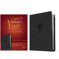 Biblia de Estudio del Diario Vivir Rvr60, Letra Grande (Sentipiel, Carbón, Letra Roja)