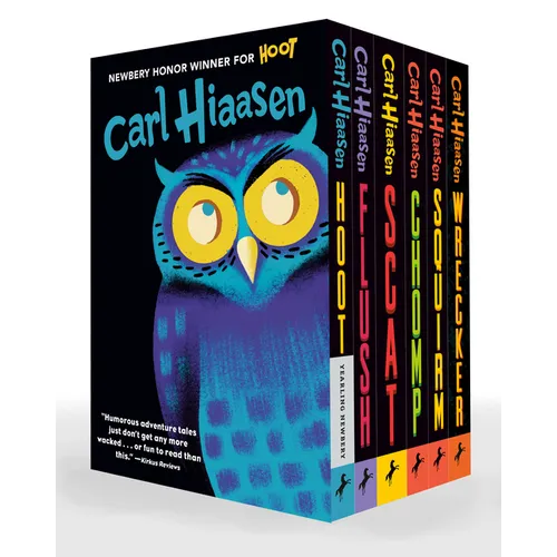 Hiaasen 6-Book Paperback Boxed Set: Hoot; Flush; Scat; Chomp; Squirm; Wrecker