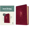 NLT Giant Print Bible, Filament Enabled (Leatherlike, Cranberry Flourish, Red Letter)