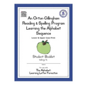 An Orton-Gillingham Reading & Spelling Program Learning the Alphabet Sequence: Upper and Lower Case Print