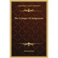 The Critique of Judgement