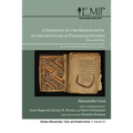 A Handlist of the Manuscripts in the Institute of Ethiopian Studies, Volume Two (PDF): The Arabic Materials of the Ethiopian Islamic Tradition