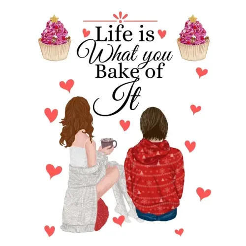 Life Is What You Bake Of It: Handwritten Recipe Book - Cake Mix Magic Cookbook - Blank Family Cookbook