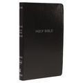 NKJV, Thinline Reference Bible, Leather-Look, Black, Red Letter Edition, Comfort Print