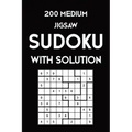 200 Medium Jigsaw Sudoku With Solution: 9x9, Puzzle Book, 2 puzzles per page