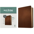 NLT Wide Margin Bible, Filament Enabled (Genuine Leather, Brown, Red Letter)