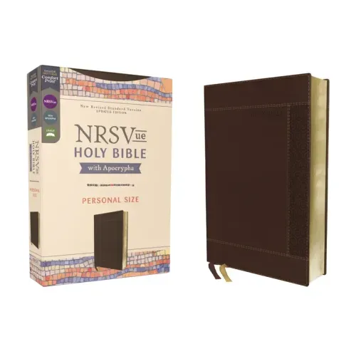 Nrsvue, Holy Bible with Apocrypha, Personal Size, Leathersoft, Brown, Comfort Print