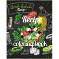 Recipe coloring book: A Coloring Book of 35 Unique recipe Coe Stress relief Book Designs Paperback