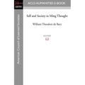 Self and Society in Ming Thought