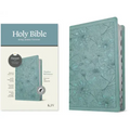 KJV Thinline Reference Bible, Filament Enabled (Leatherlike, Floral Leaf Teal, Indexed, Red Letter)