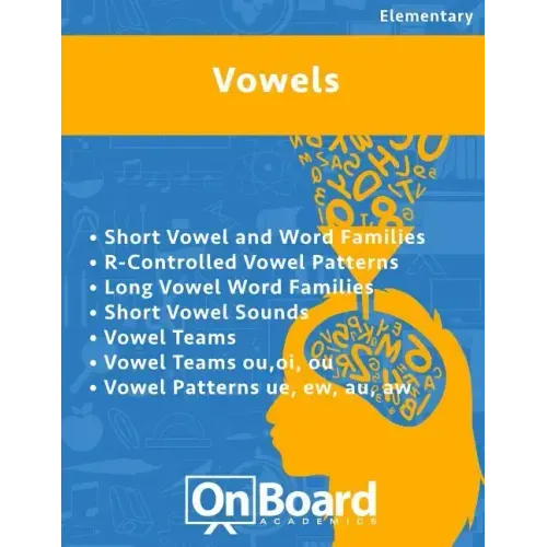 Vowels: R-Controlled Vowel Patterns, Long Vowel Word Families, Short Vowel Sounds, Vowel Teams, Vowel Teams ou, oi, ou, Vowel Patterns ue, ew, au, aw