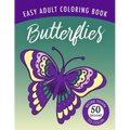 Butterflies: An Easy Large Print Adult Coloring Book Activity for Alzheimer's Patients and Seniors with Dementia