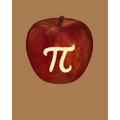 Apple Pi: Graph Paper for Math Students Teachers Professors - 4 Square to 1 Inch Grey Graph Paper - 150 pages 8x10