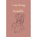 I am loving & loveable affirming bullet (dot) journal: affirmation, african american women inspired self care bullet journal