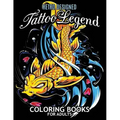 Tattoo Legend Coloring Book for Adults: Retro Design Coloring Pages for Stress Relieving