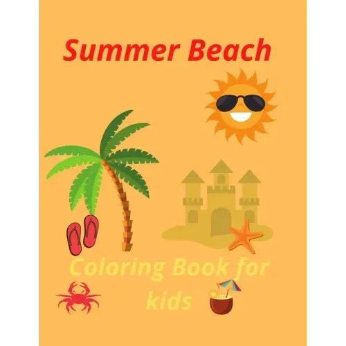 Summer Beach Coloring Book for kids
