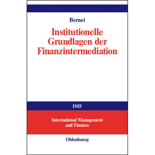 Institutionelle Grundlagen der Finanzintermediation