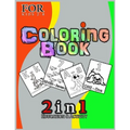 coloring book: 2 in 1 education and activity for Boys, Girls, Fun, ... book for kids ages 2-8