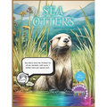 Sea Otters, kids 4-12, aquatic life coloring book: Educational Coloring Book
