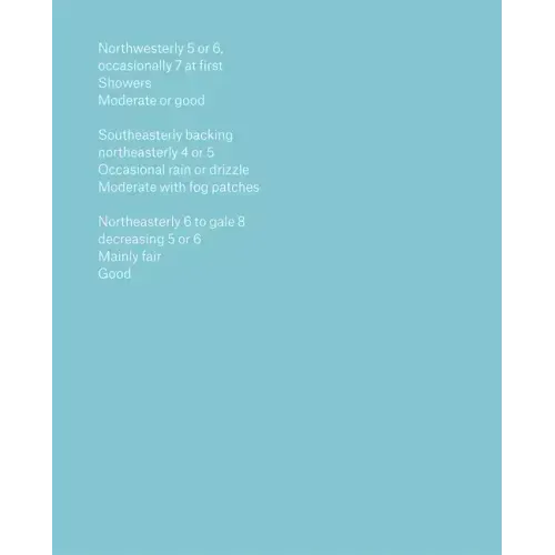 The Shipping Forecast