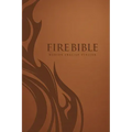 Mev Fire Bible: Brown Leather-Like Cover - Modern English Version