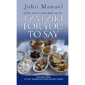 Tzatziki For You to Say