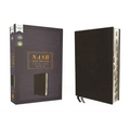 Nasb, Thinline Bible, Leathersoft, Black, Red Letter Edition, 2020 Text, Thumb Indexed, Comfort Print