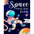 Space Activity Book for Kids Ages 4-8: Space Mazes Game, Cut and Glue Game and Coloring Page