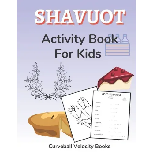 Shavuot Activity Book for Kids: Puzzles for Kids 2nd Grade and Over