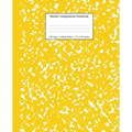 Marble Composition Notebook College Ruled: Yellow Marble Notebooks, School Supplies, Notebooks for School