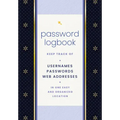 Password Logbook (Black & Gold): Keep Track of Usernames, Passwords, Web Addresses in One Easy and Organized Location