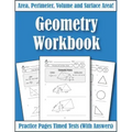 Area Perimeter And Volume: Geometry Workbook: Practice Pages Of Geometry For Kids & Beginners (With Answers) KS2-KS3 Maths