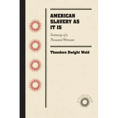 American Slavery As It Is: Testimony of a Thousand Witnesses