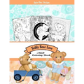 Teddy Bear Love Adult Coloring Book: Colorist fun for everyone