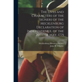 The Lives and Characters of the Signers of the Mecklenburg Declaration of Independence, of the 20th of May, 1775