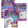 180 Days(tm) Reading, Writing and Math for Grade 5: 3-Book Set: Practice, Assess, Diagnose