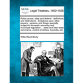 Police Power, State and Federal: Definitions and Distinctions: Limitations Upon Other Powers: Persons and Things Specially Subject to Domestic Economy