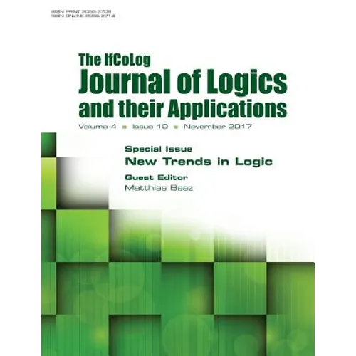 Ifcolog Journal of Logics and their Applications Volume 4, number 10. New Trends in Logic