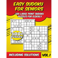 Easy Sudoku for Seniors: 320 Large Print Sudoku Puzzles for Elderly With Solutions