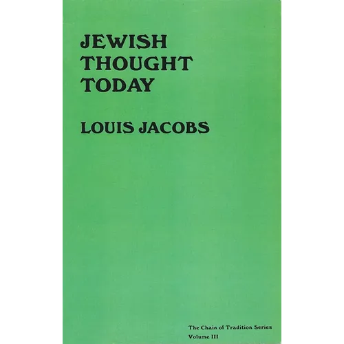 Jewish Thought Today