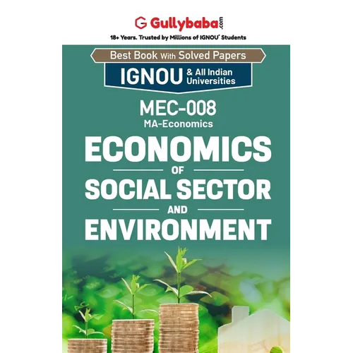 MEC-08 Economics of Social Sector and Environment