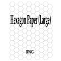 Hexagon Paper (Large): 100 Pages 8.5" X 11"