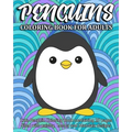 Penguins Coloring Book For Adults: Cute Penguin Coloring Book containing 20 pages filled with paisley, henna and Mandala designs