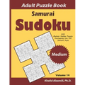 Samurai Sudoku Adult Puzzle Book: 500 Medium Sudoku Puzzles Overlapping into 100 Samurai Style