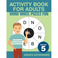 Activity Book for Adults - Word Wheel Puzzle Fun Edition 5