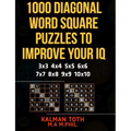 1000 Diagonal Word Square Puzzles to Improve Your IQ